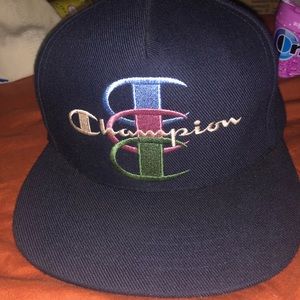 🔥Supreme Champion 5-panel SnapBack (FW17) Navy🔥